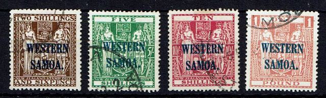 Image of Samoa SG 207/10 FU British Commonwealth Stamp